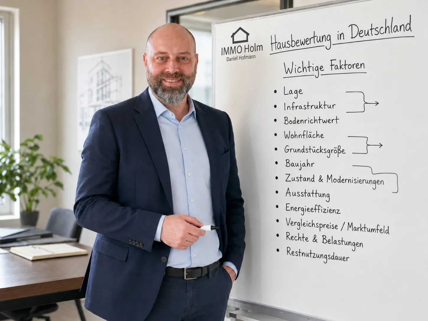 Immobilien­bewertung · Vertragsunterschrift beim Notar · IMMO Holm