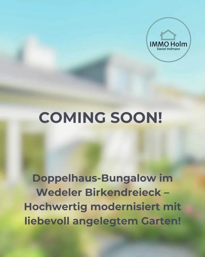 🏡 COMING SOON | WOHNEN AUF EINER EBENE IN WEDEL