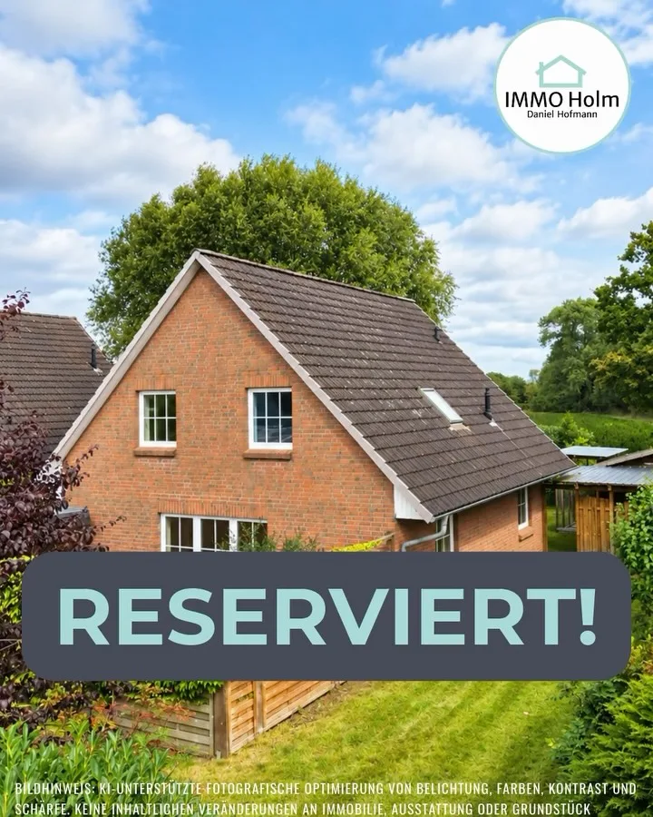 🏡 RESERVIERT – EINFAMILIENHAUS IN APPEN!🔑