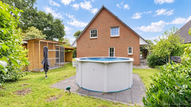 Ansicht · Ruhig gelegenes Einfamilienhaus am Feldrand von Appen · Bild 11 von 12 · IMMO Holm