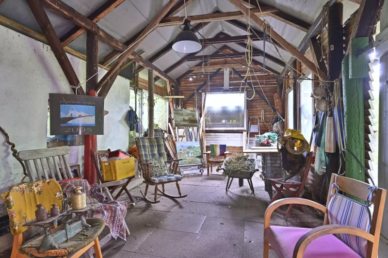 Ansicht · Wedel: Altbau mit zwei Wohnebenen, 1.003 m² Garten und Atelier im Grünen · Bild 14 von 17 · IMMO Holm